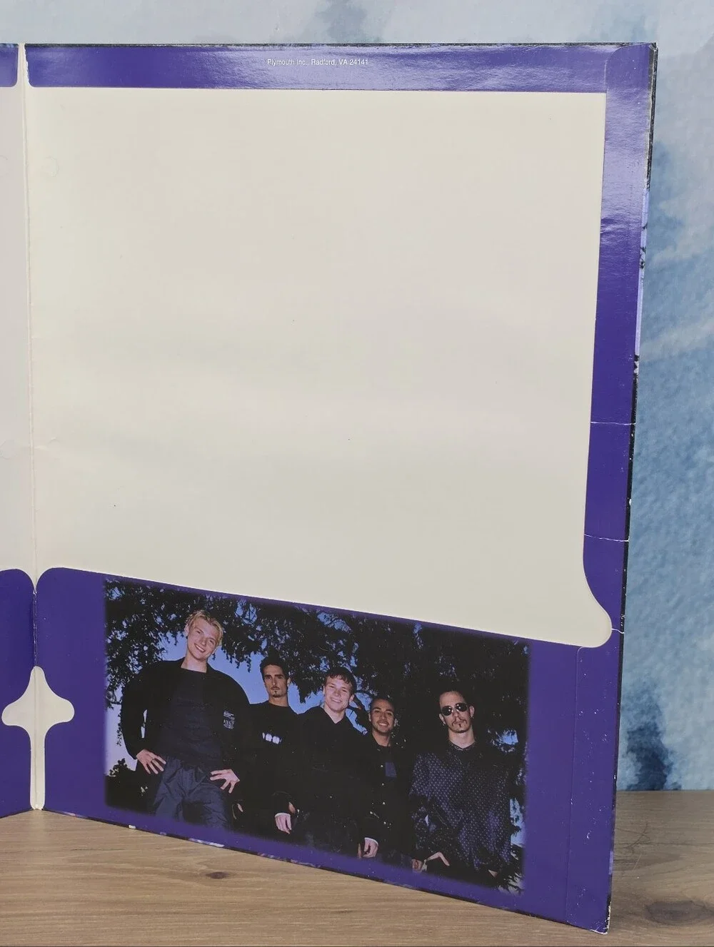 Vintage Backstreet Boys Folder Winterland Y2K